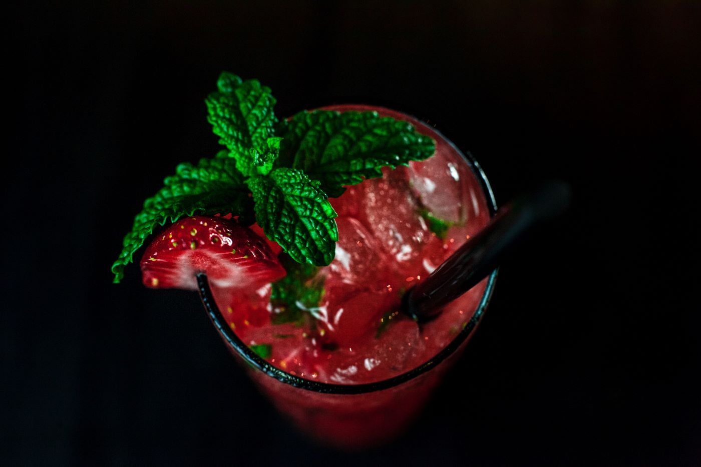 non-alcoholic mojito, strawberry mint, virgin mojito recipe