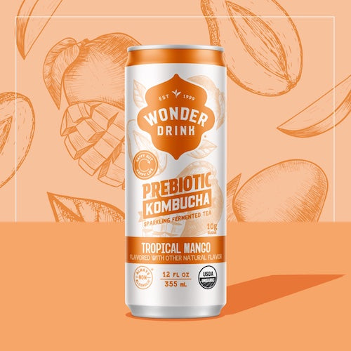 tropical mango, mango kombucha, kombucha mango