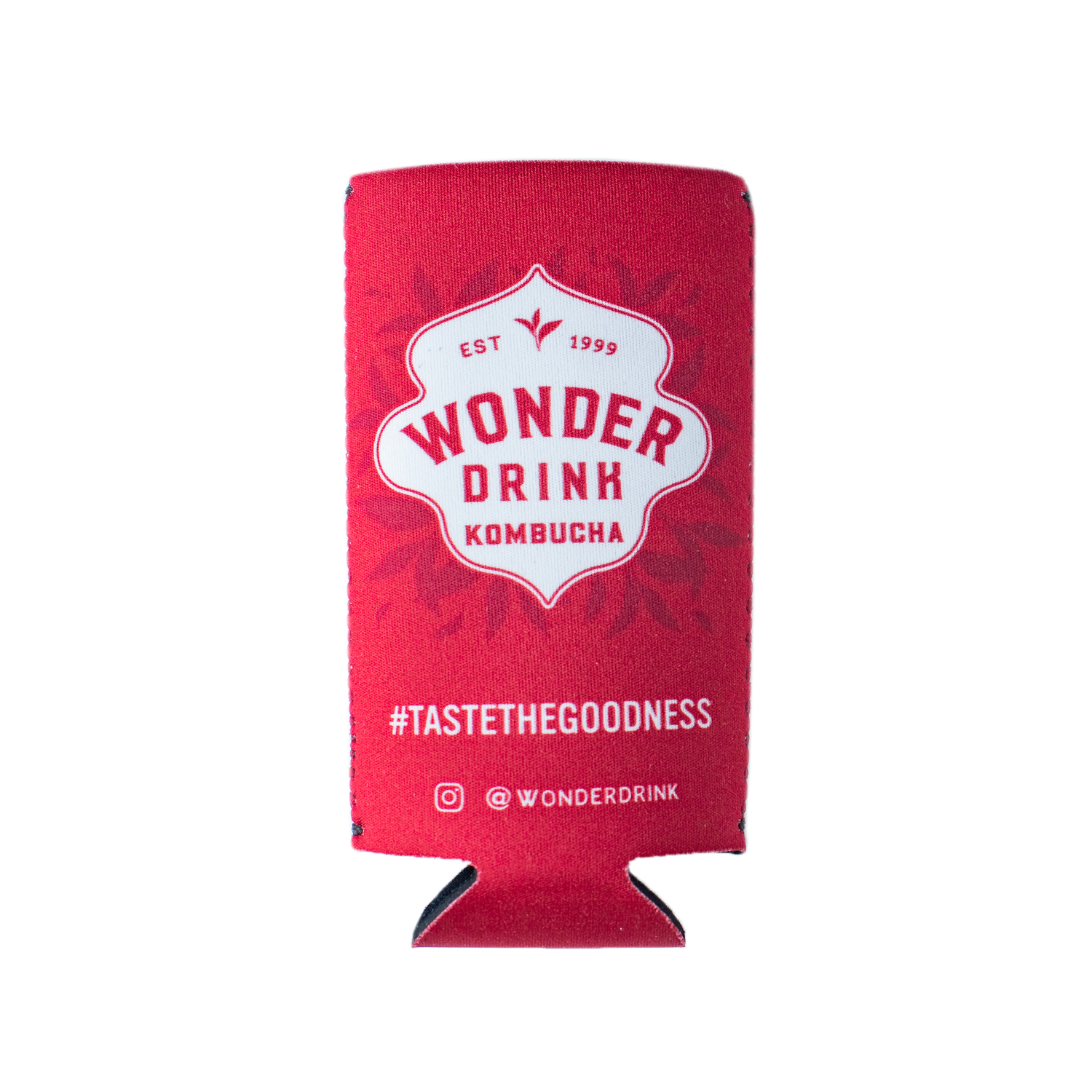wonder drink kombucha koozie